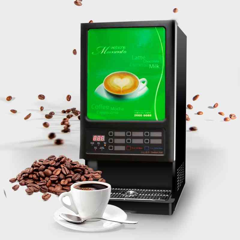 Día internacional del café, máquina de café completamente automática,  equipo para moler granos de café