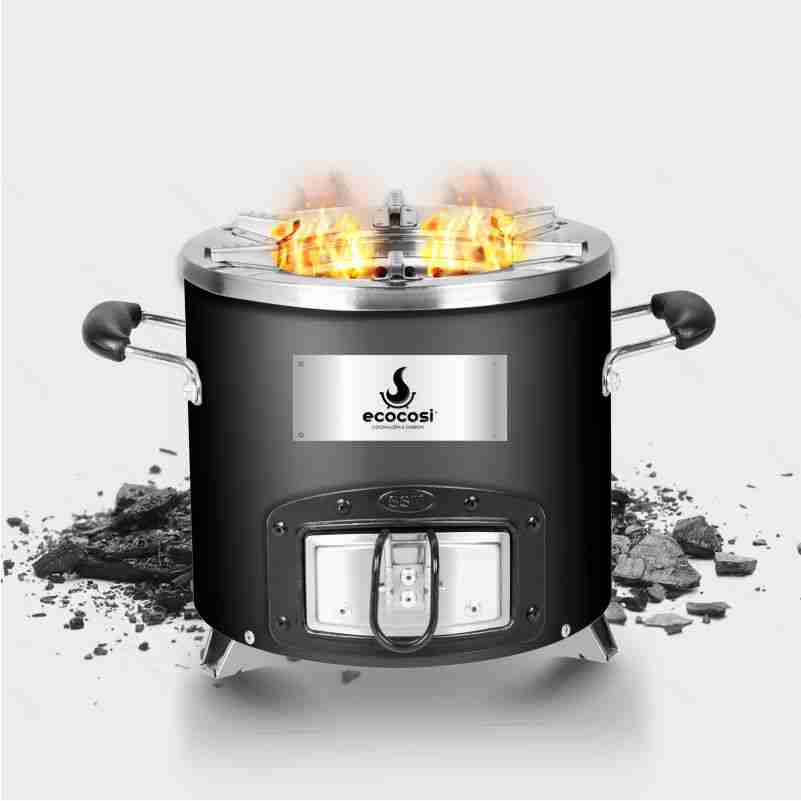 Ecocosi parrilla cocina a carbón black multiusos C26-12 BLACK
