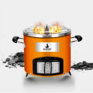 Ecocosi parrilla cocina a carbón black multiusos C26-12 ORANGE