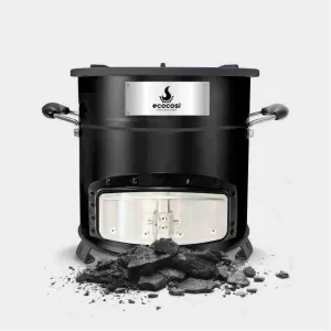 Ecocosi parrilla cocina a carbón black multiusos C28-23 MAX